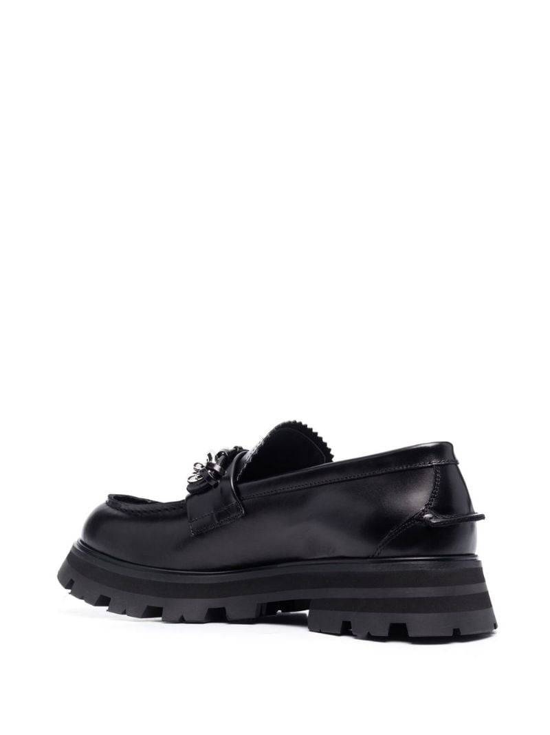 silver-tone hardware loafers 3