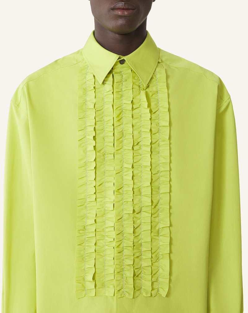 COTTON POPLIN BIB FRONT SHIRT 5