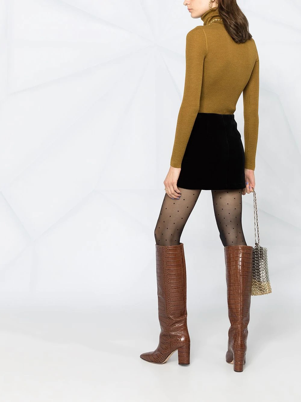 ribbed roll-neck jumper - 6