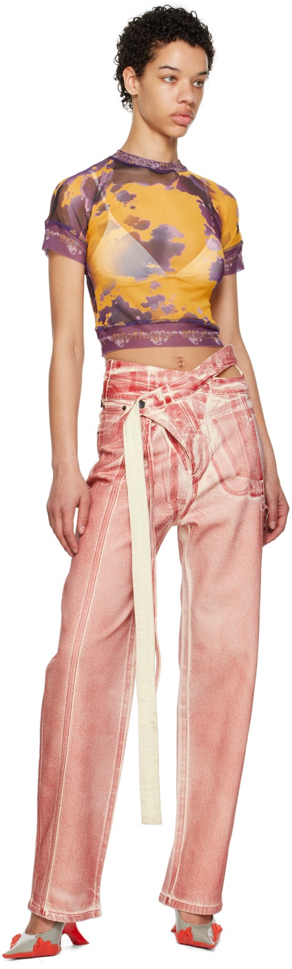 SSENSE Exclusive Red Jeans - 4