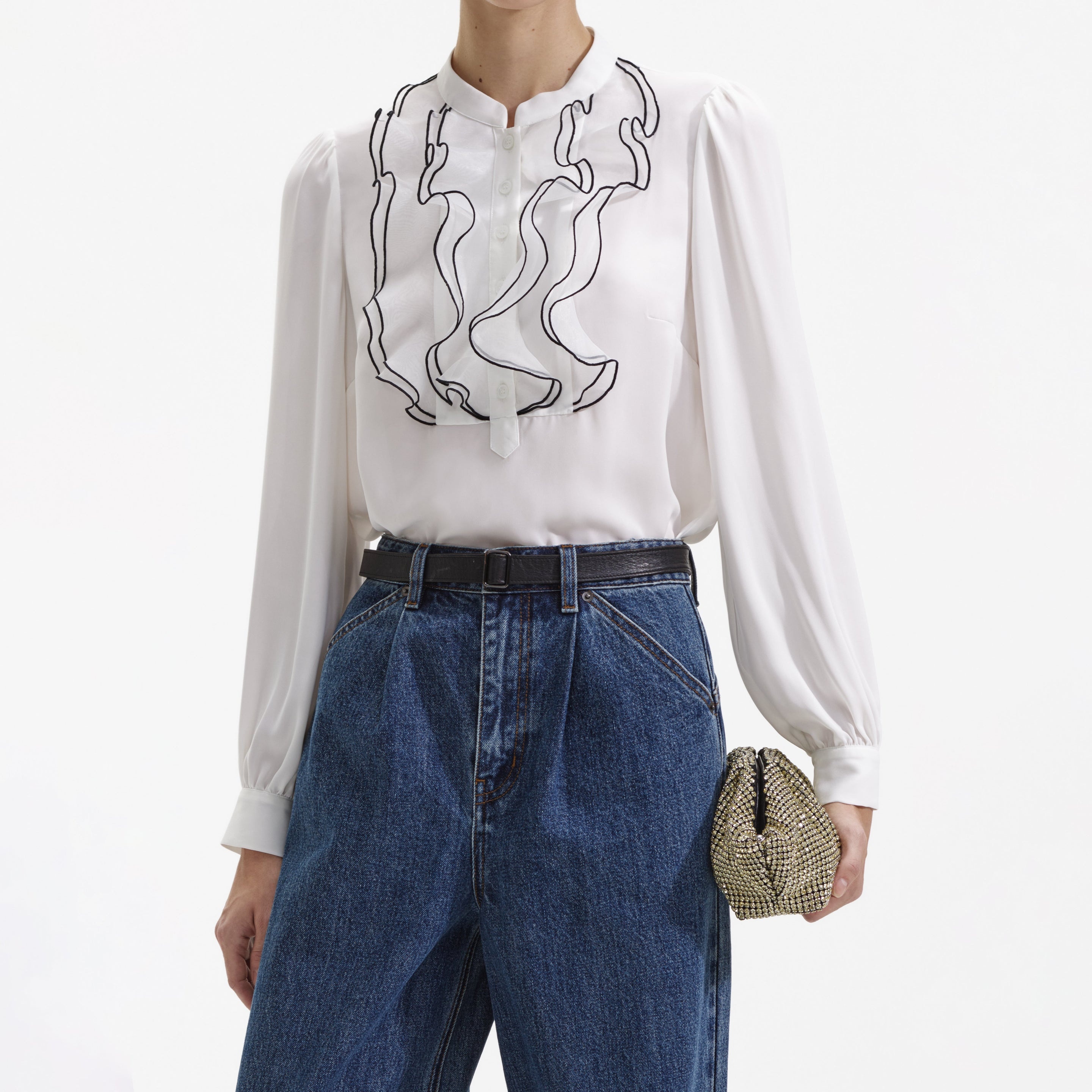White Viscose Blouse - 4
