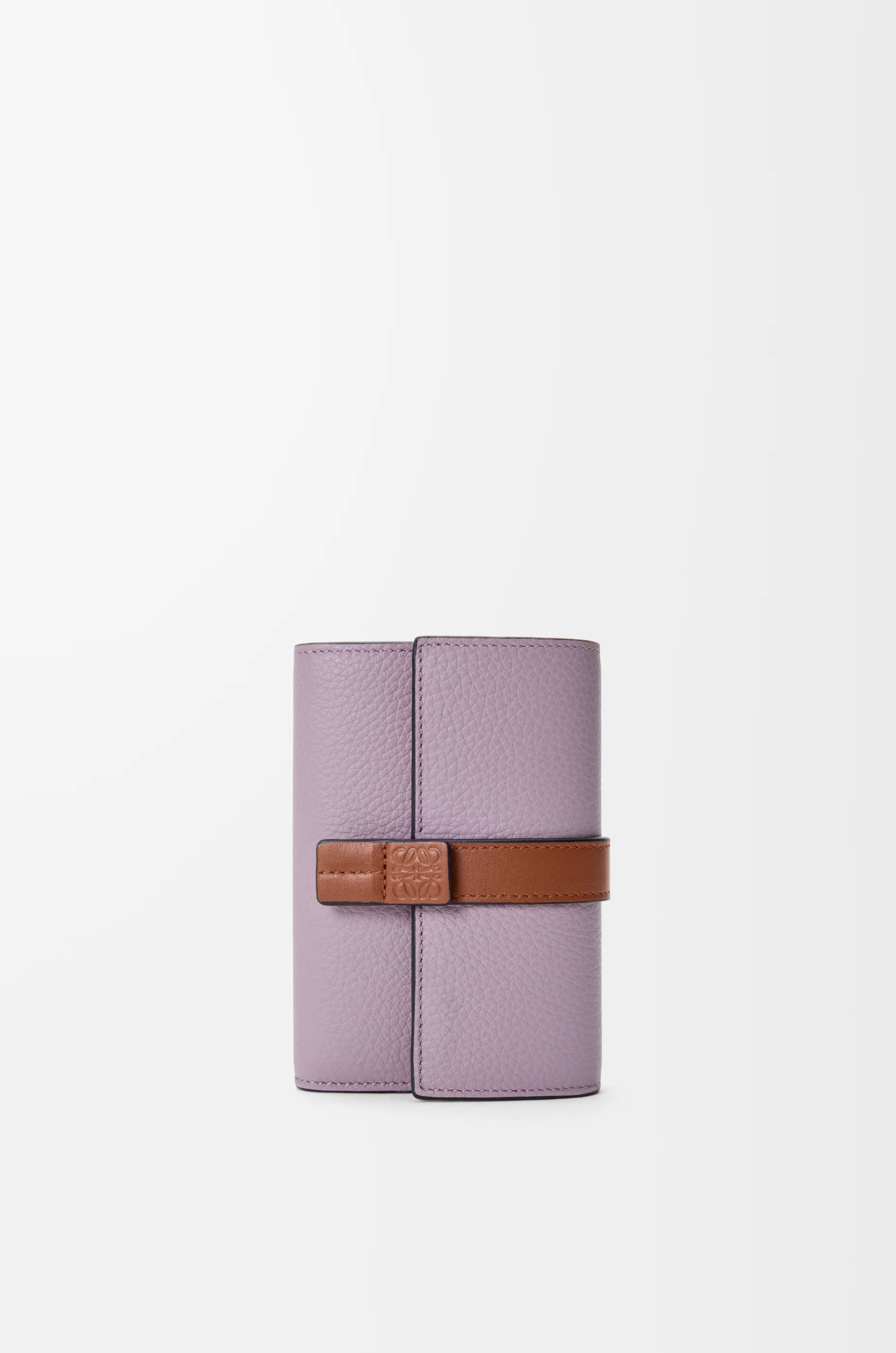 Small vertical wallet in soft grained calfskin - 1