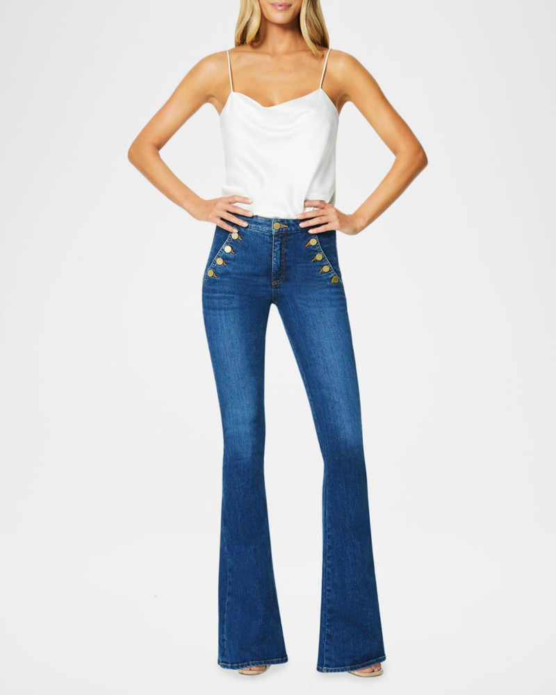 RAMY BROOK Helena Mid-Rise Flare Jeans outlook