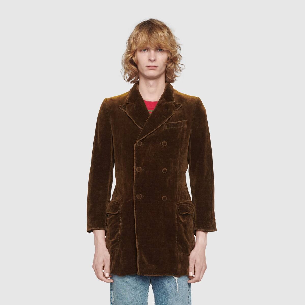 Long velvet jacket - 3