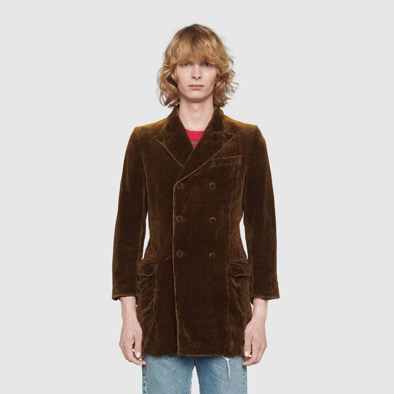 Long velvet jacket 3