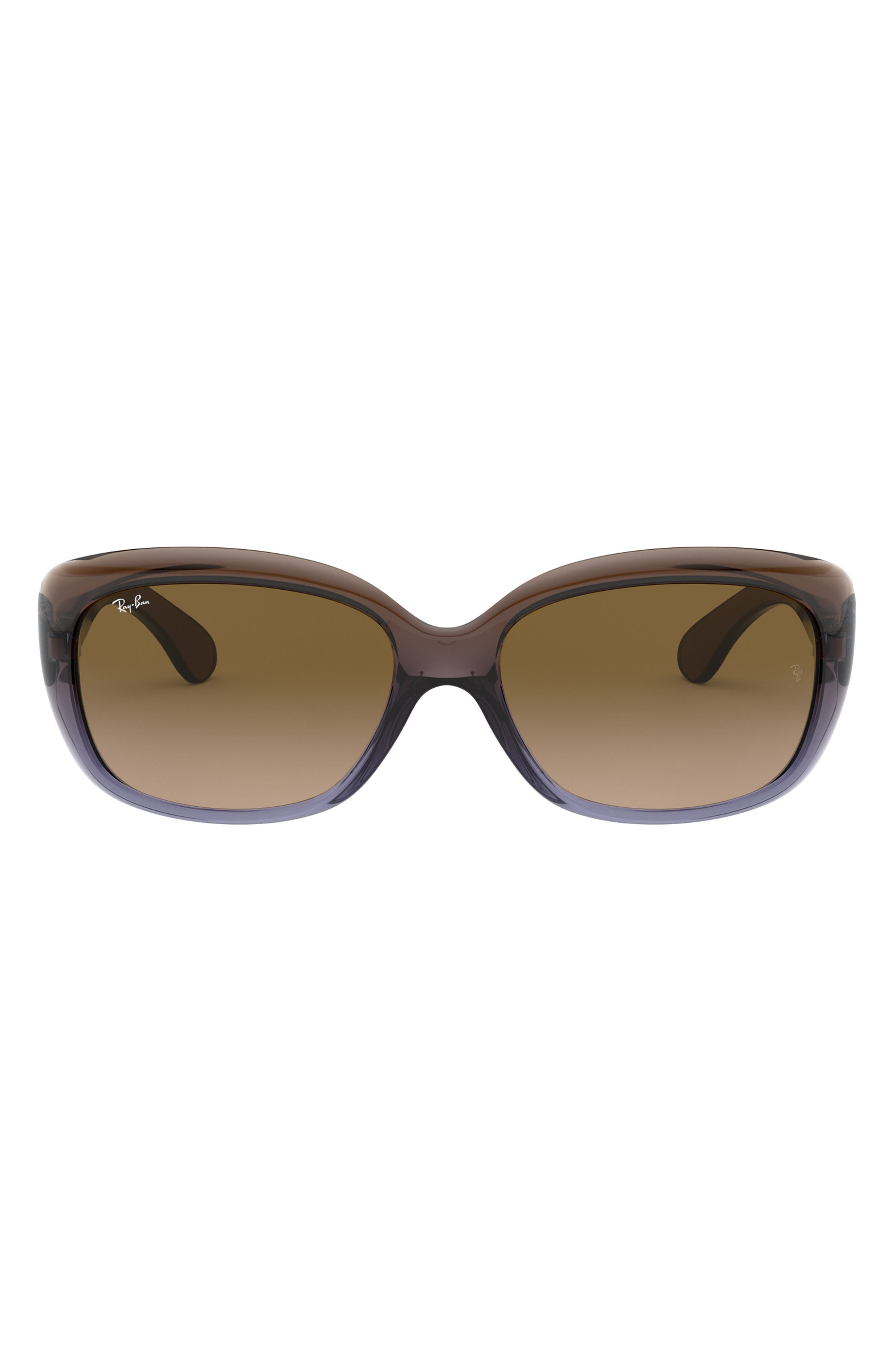 Ray-Ban Jackie 58mm Rectangular Sunglasses in Light Brown at Nordstrom - 1