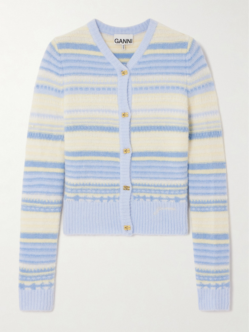 Striped Knitted Cardigan 1