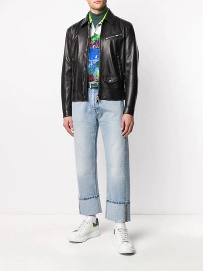 Valentino VLTN cropped biker jacket outlook