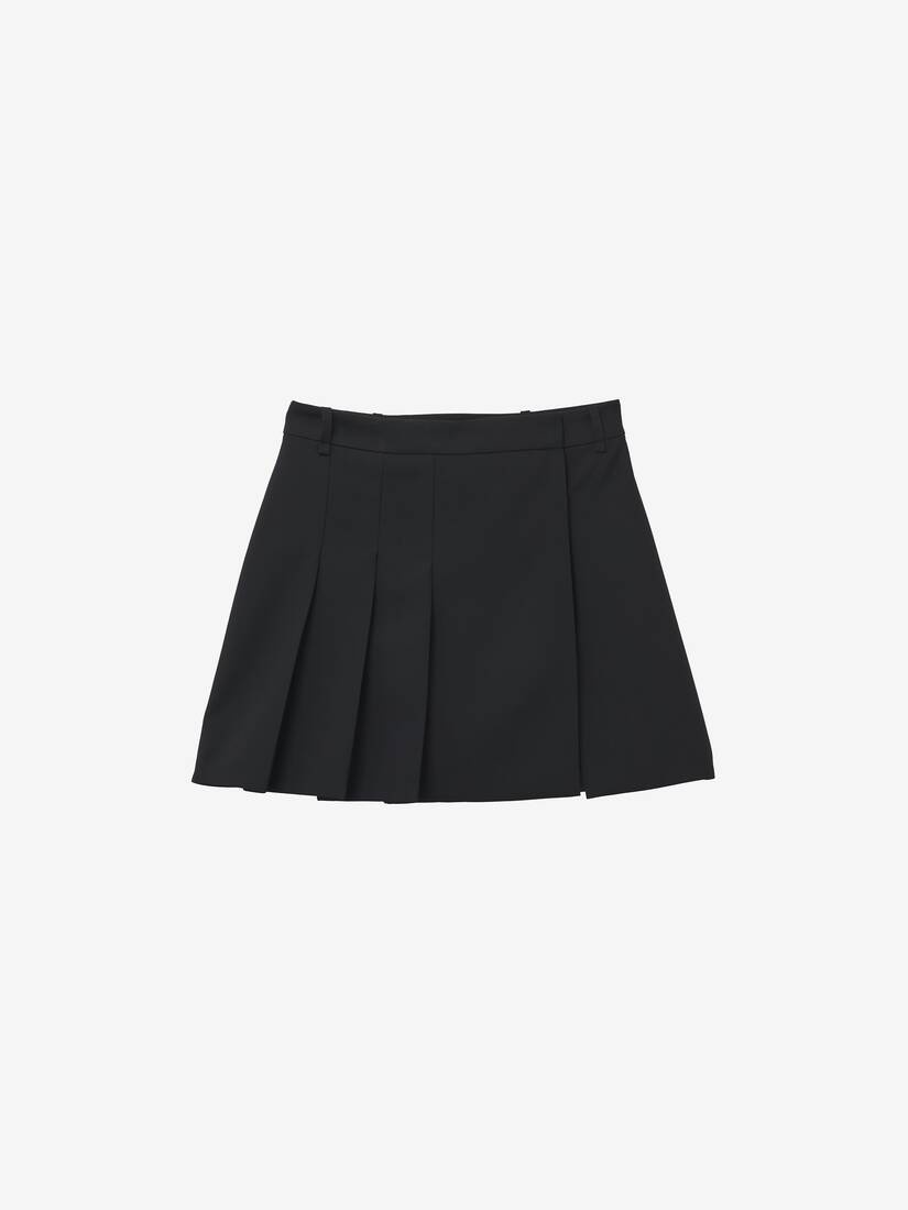 Pleated Mini Skirt - 1