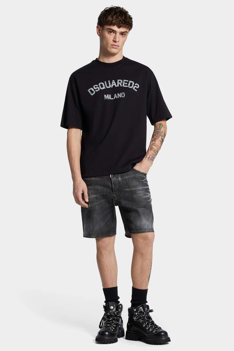 BLACK EASY WASH MARINE SHORTS - 3