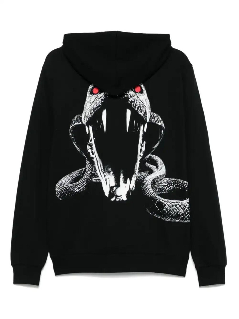 HUGO animal-print hoodie outlook