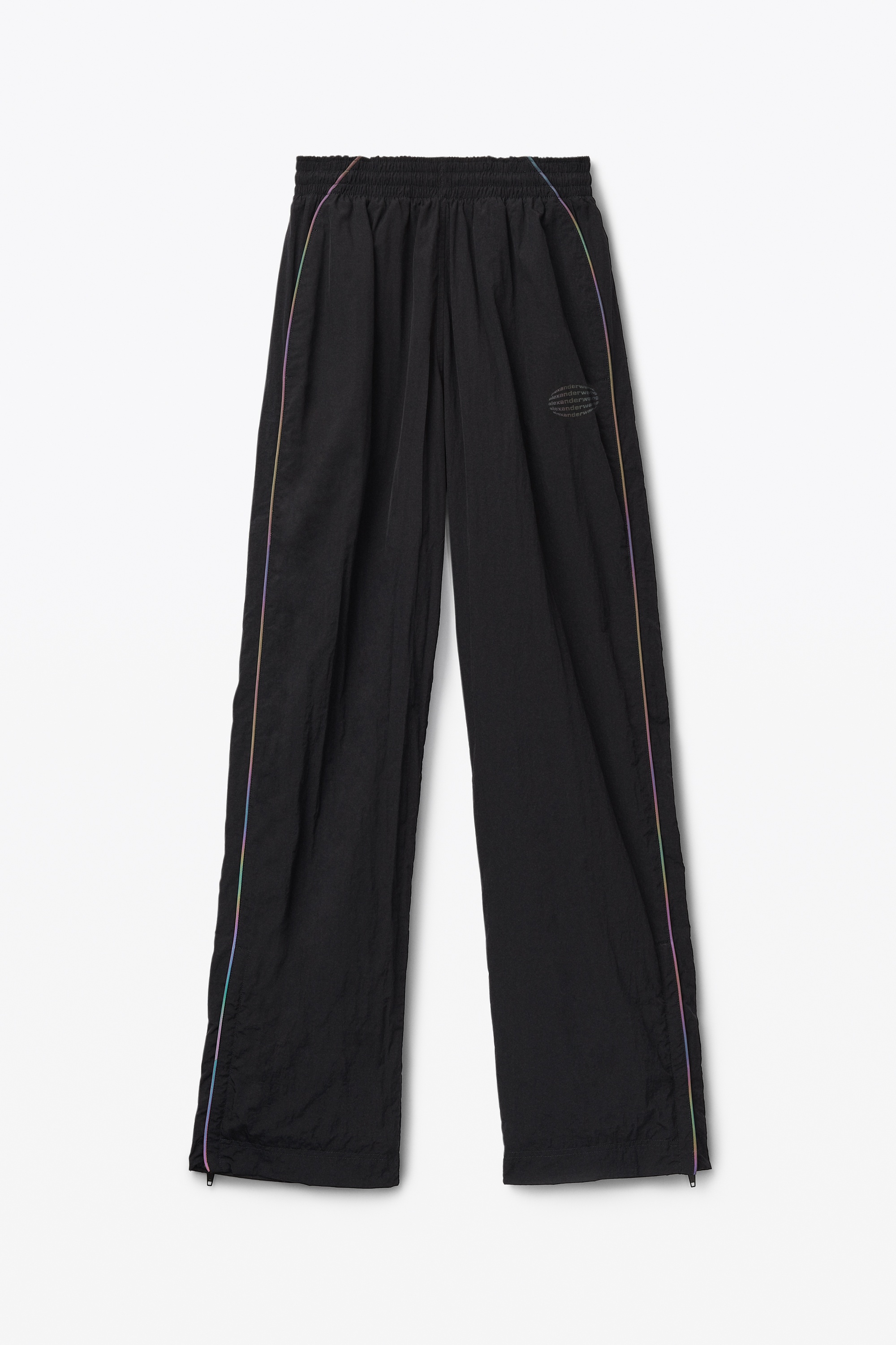 Alexander Wang Track Pant In Satin Jersey in Black