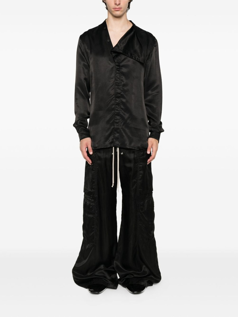 Rick Owens cowl-neck shirt outlook