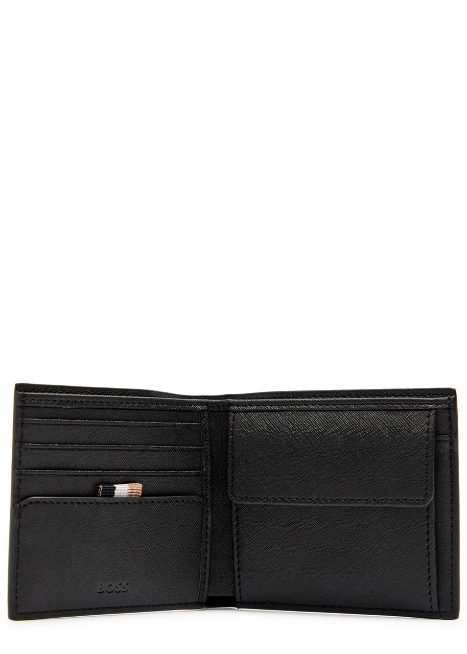 Boss Logo Saffiano Leather Wallet - 3