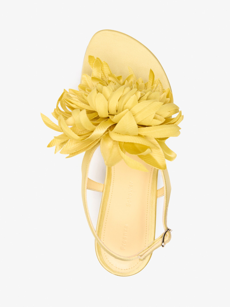 Proenza Schouler Tee Thong Flower Sandals in Satin outlook