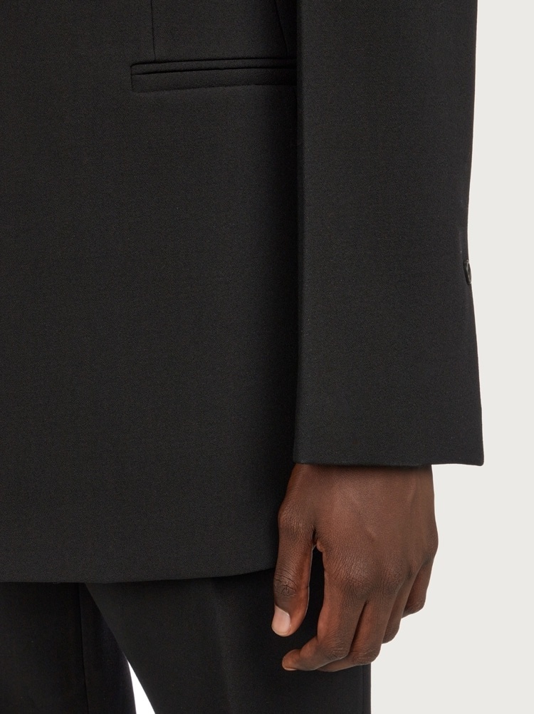COLLARLESS SINGLE BREASTED SUIT - 4