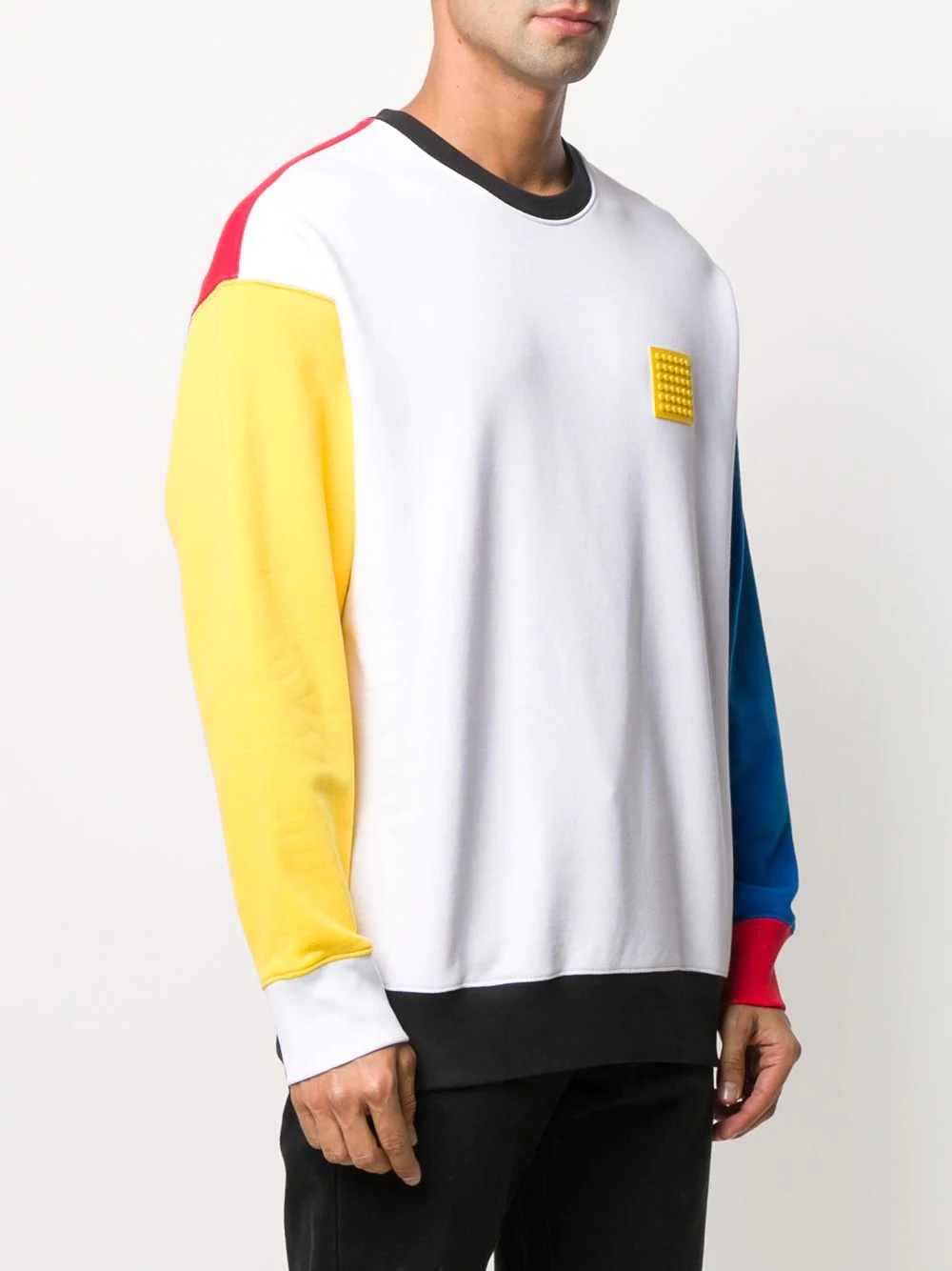 lego patch colour-block sweatshirt - 3