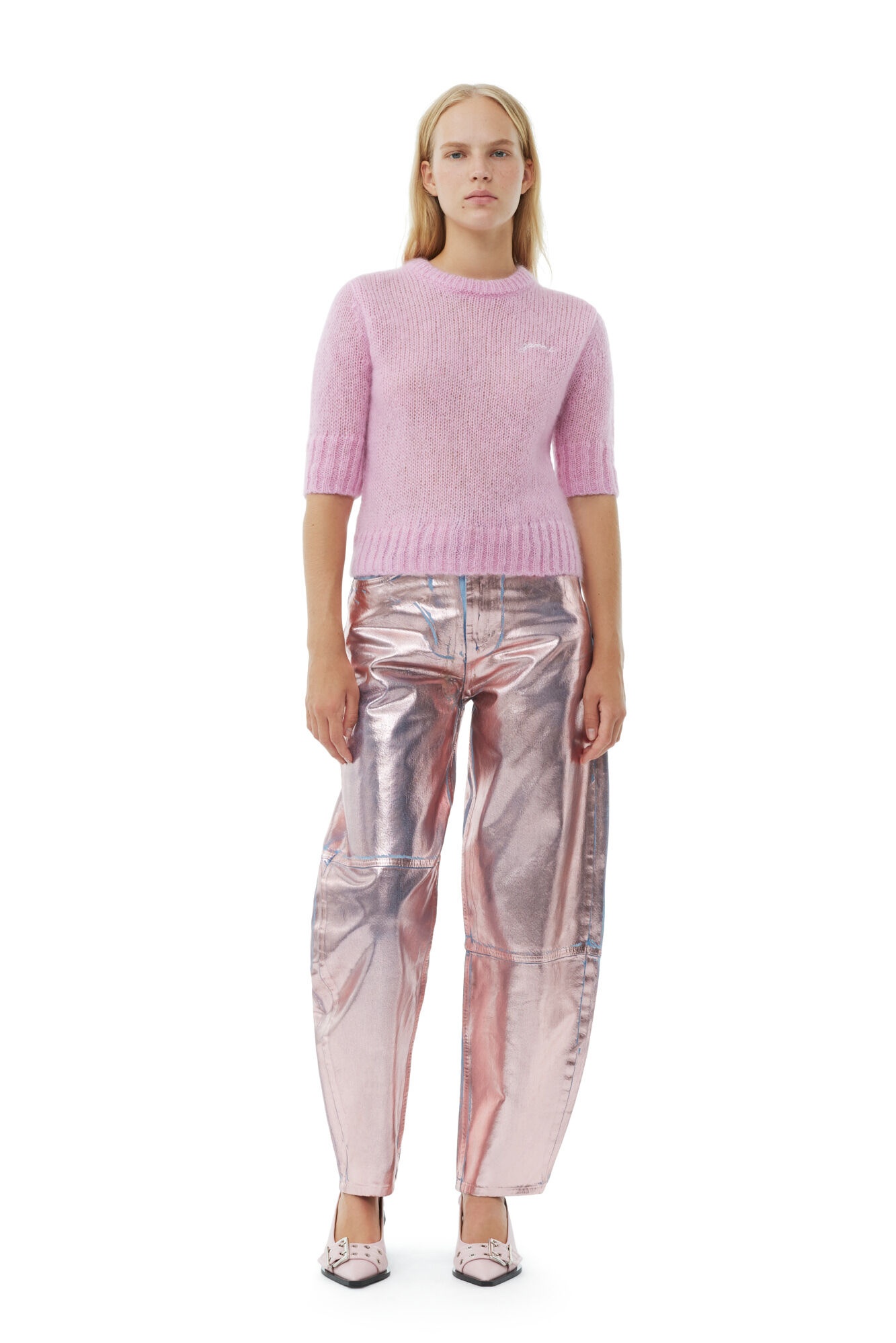 LILAC FOIL STARY JEANS - 3