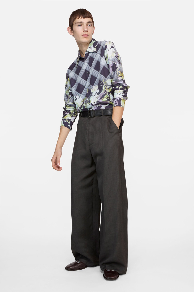 Acne Studios Tailored herringbone trousers - Grey outlook