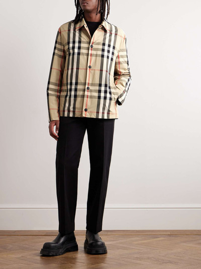 Burberry Checked Shell Coach Jacket outlook