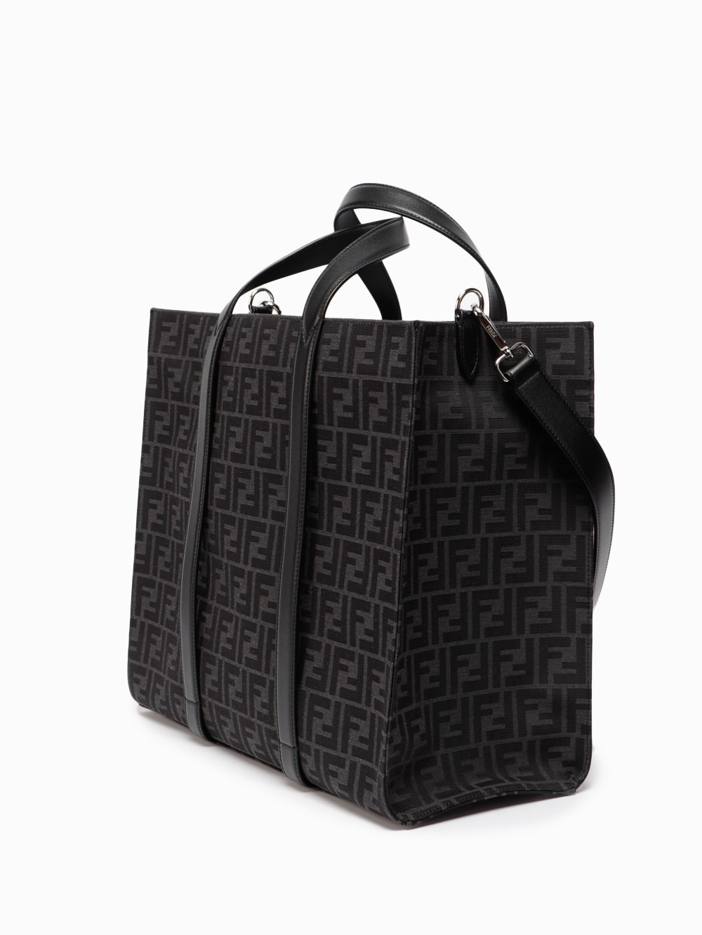`FF` Jacquard Shopping Bag - 2