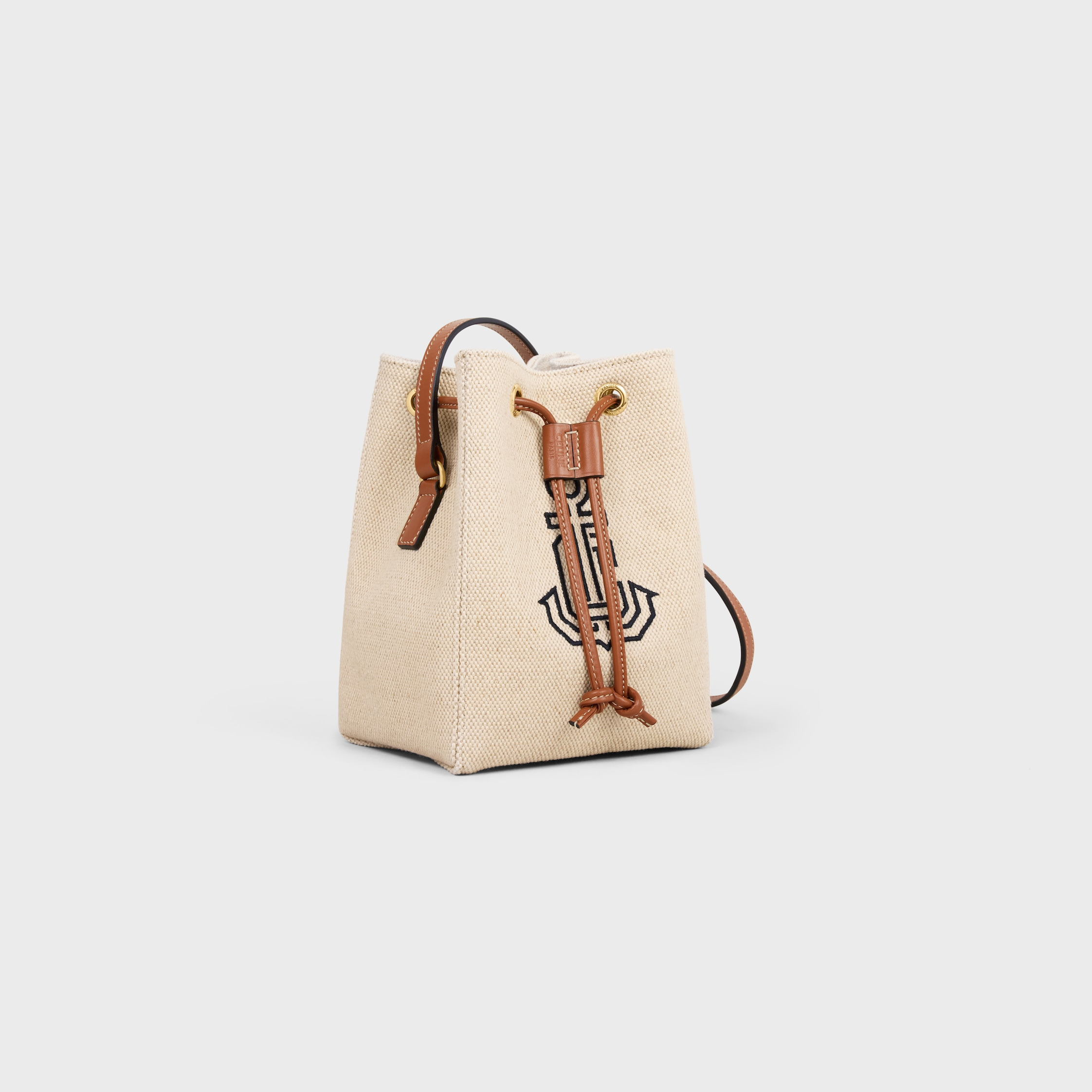 MICRO SAILOR IN Textile with Anchor Embroidery and Calfskin - 2