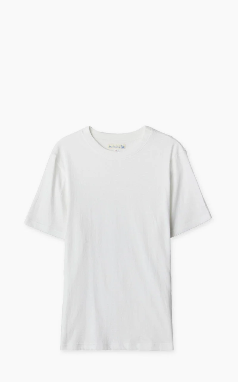 MERZ B. SCHWANEN 1940S CREW NECK TEE WHITE - 1