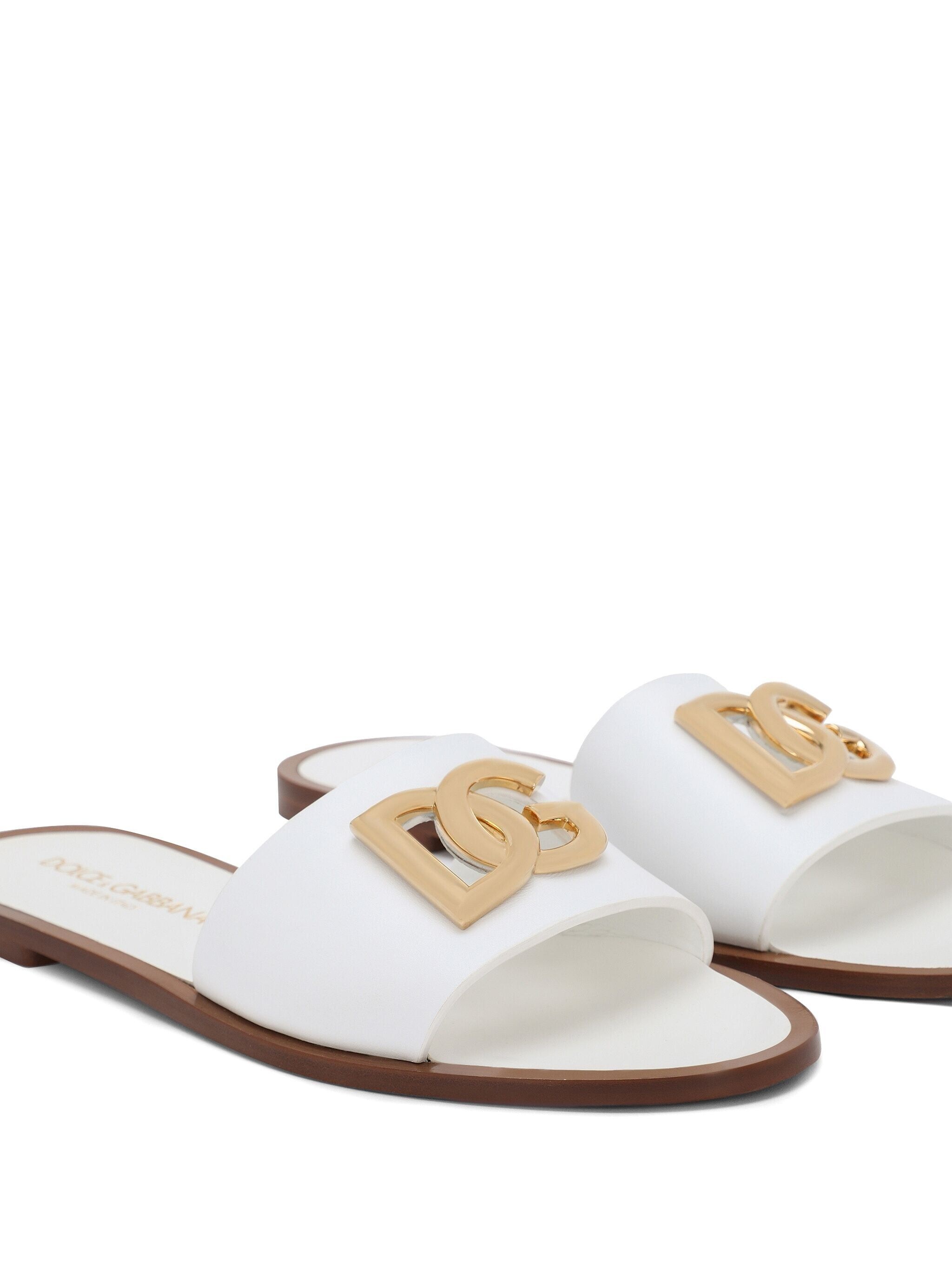 DG-logo leather sandals - 6