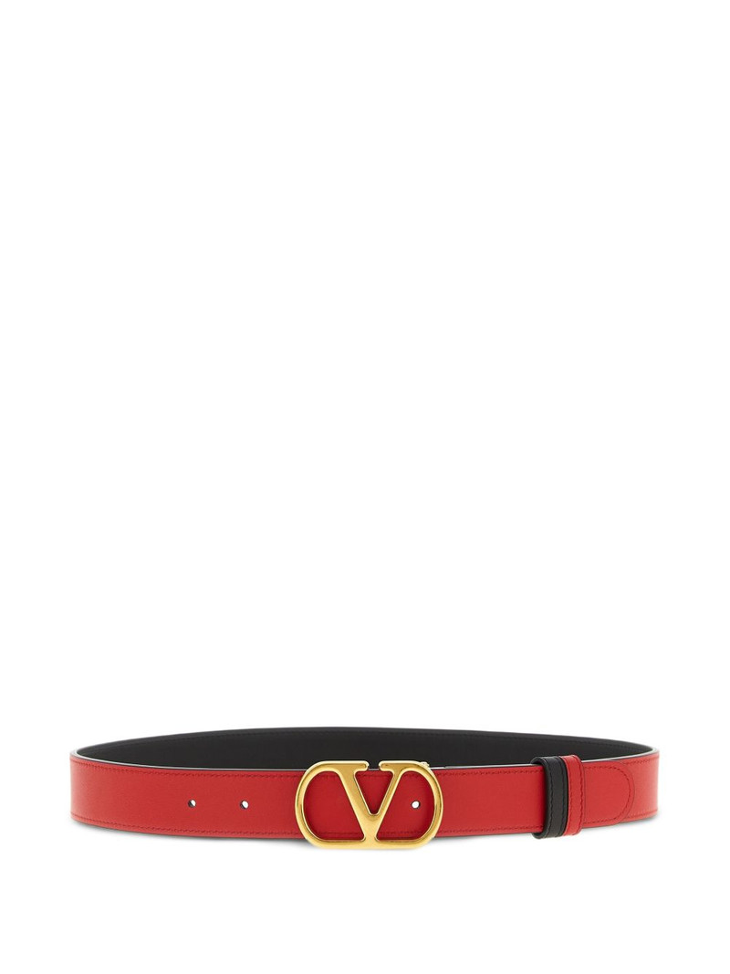 Valentino Vlogo signature reversible leather belt outlook