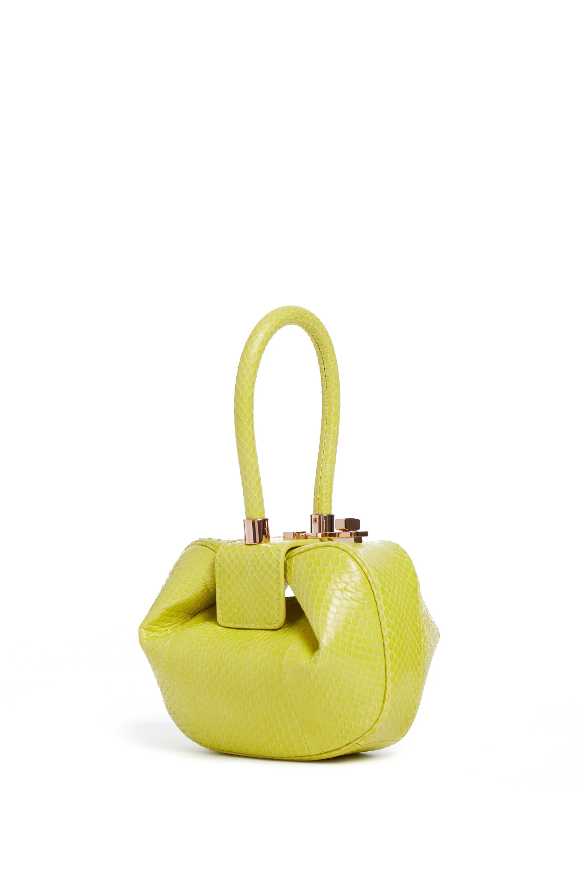 Demi Bag in Lime Adamite Snakeskin - 1