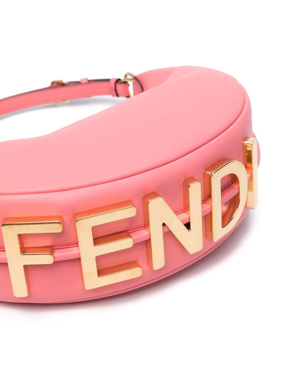 logo-lettering leather bag - 5