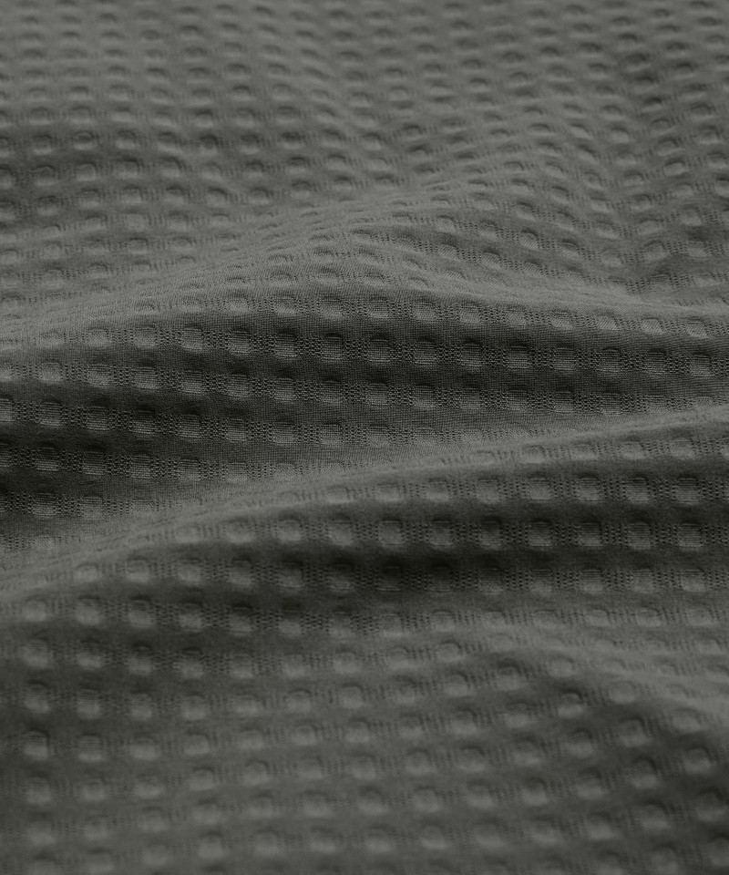 Grid Fleece High-Neck Pullover Hoodie 10