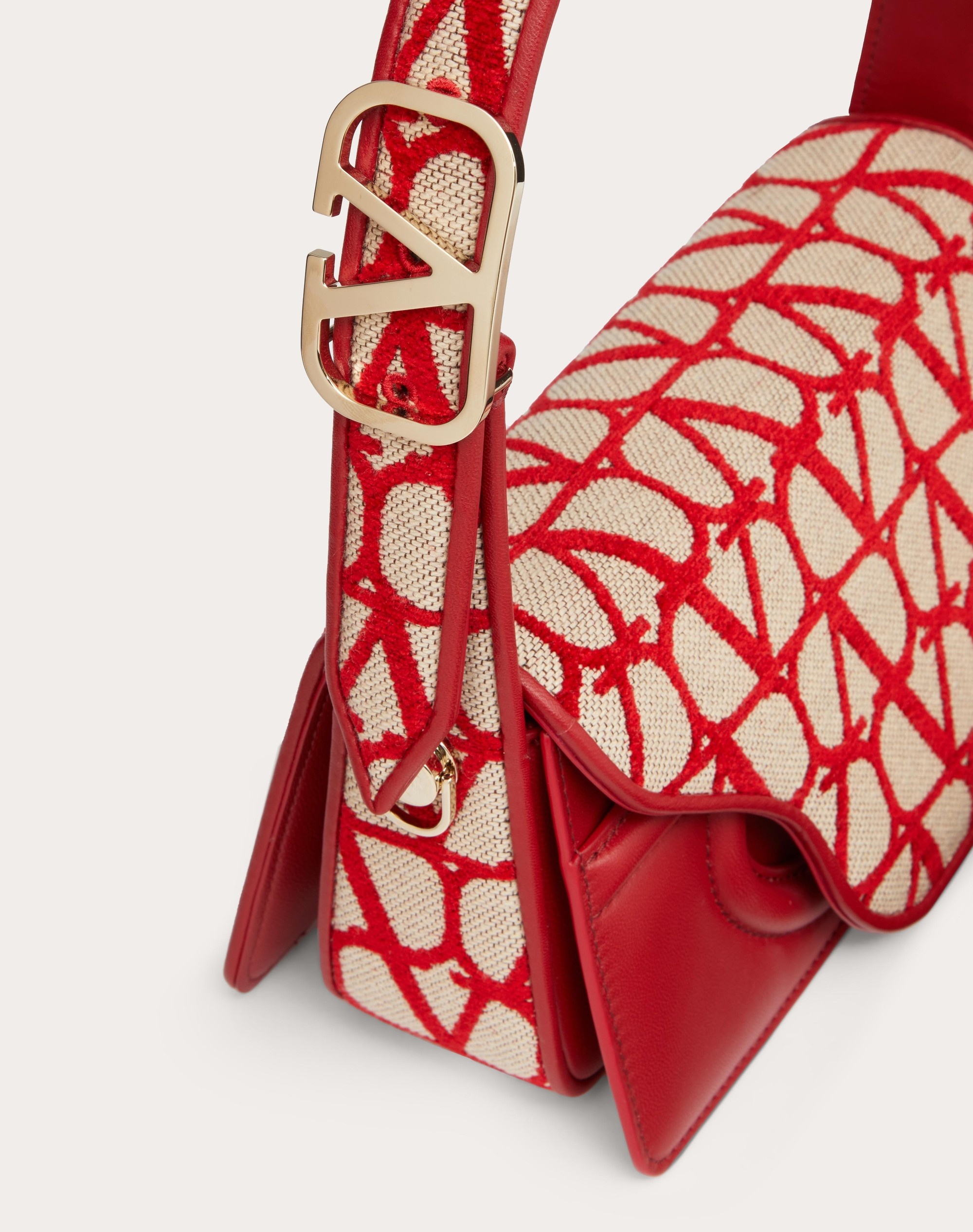 【VIP SALE】VALENTINO SMALL LA PETITE DEUXIEME SHOULDER BAG Valentino SMALL LA PETITE DEUXIEME SHOULDER BAG IN TOILE