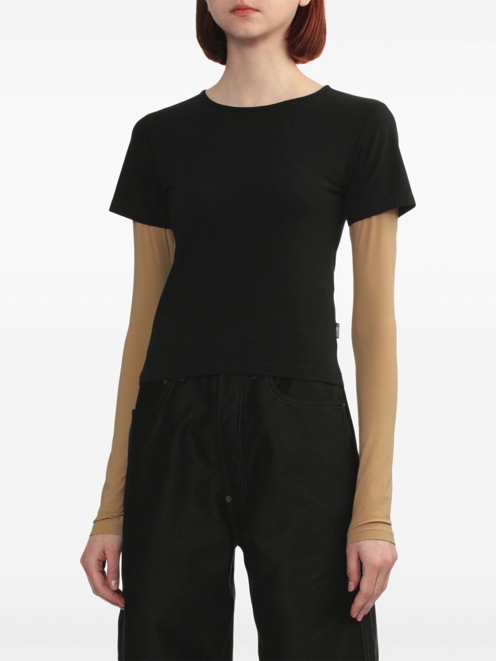contrasting sleeves t-shirt - 3