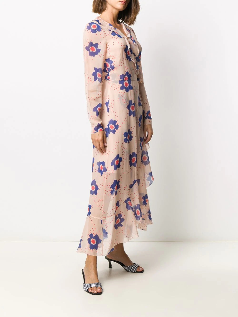 floral print midi dress - 3