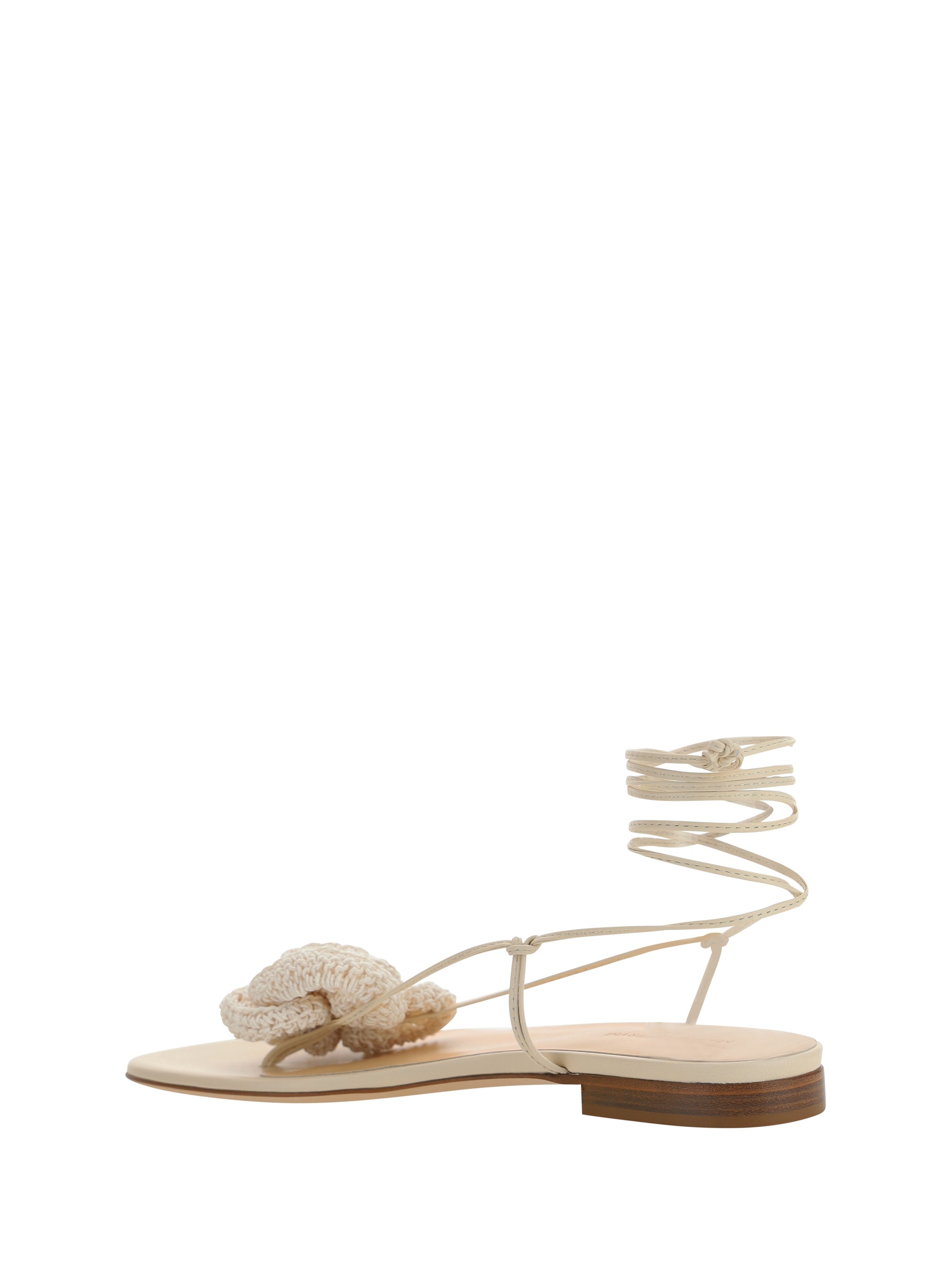 Flat Flower Sandals - 3