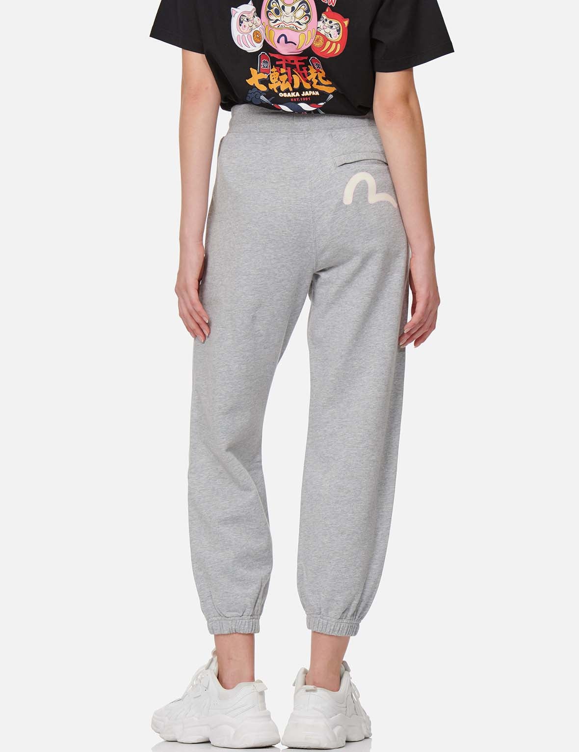Seagull Print High-Waist Sweatpants - 3