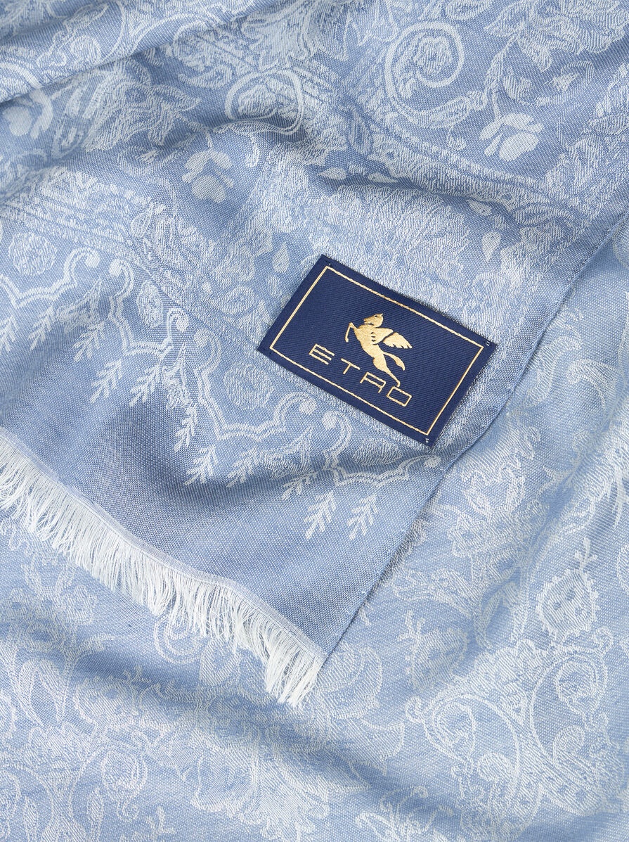 WOOL, COTTON AND SILK SCARF - 3