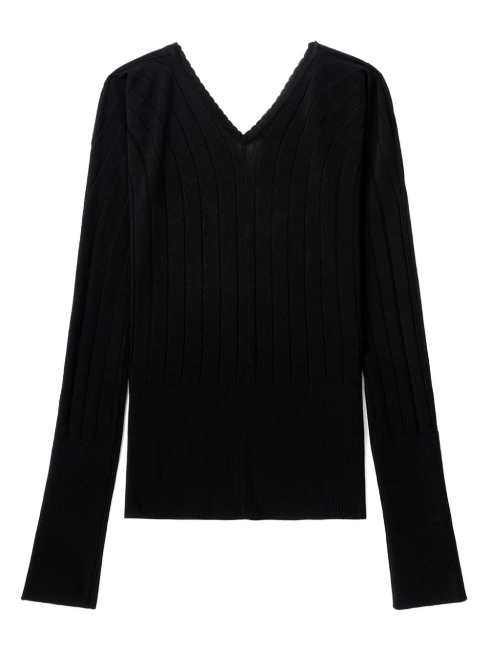 V-neck ribbed jumper - 6