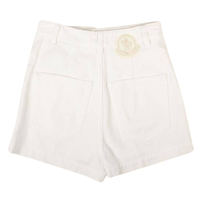 Moncler Moncler Denim Short Pants 'White' outlook