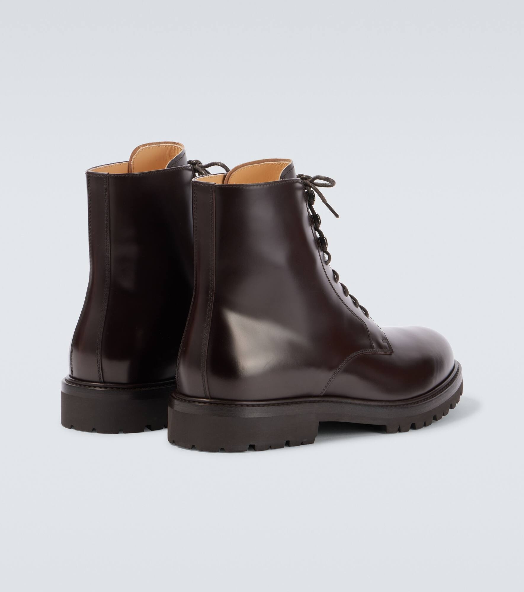 Leather lace-up boots - 6