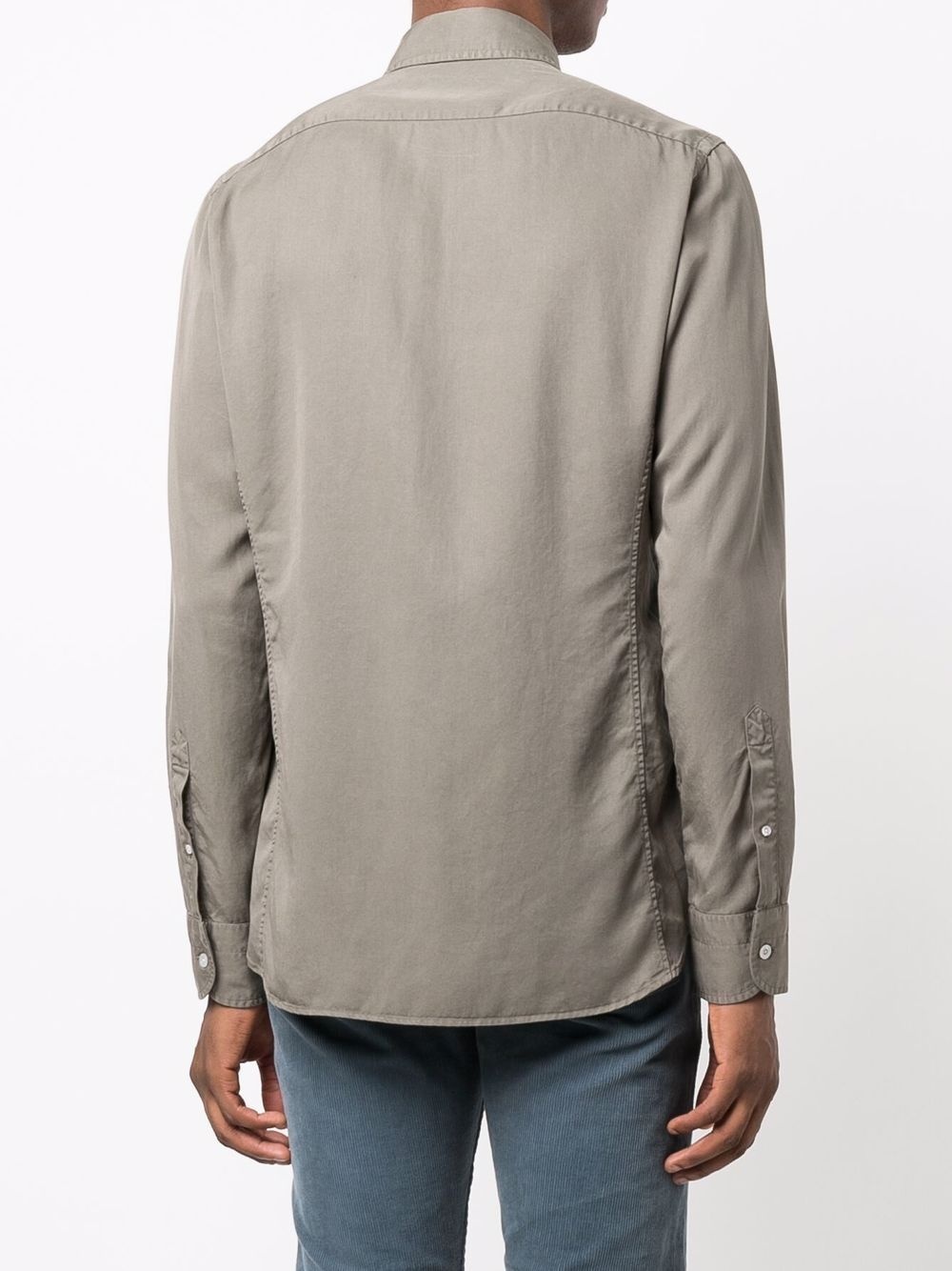 long-sleeve lyocell shirt - 4