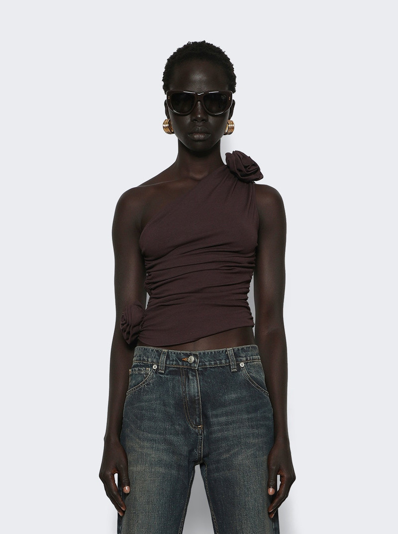 MAGDA BUTRYM One-shoulder Top Burgundy outlook