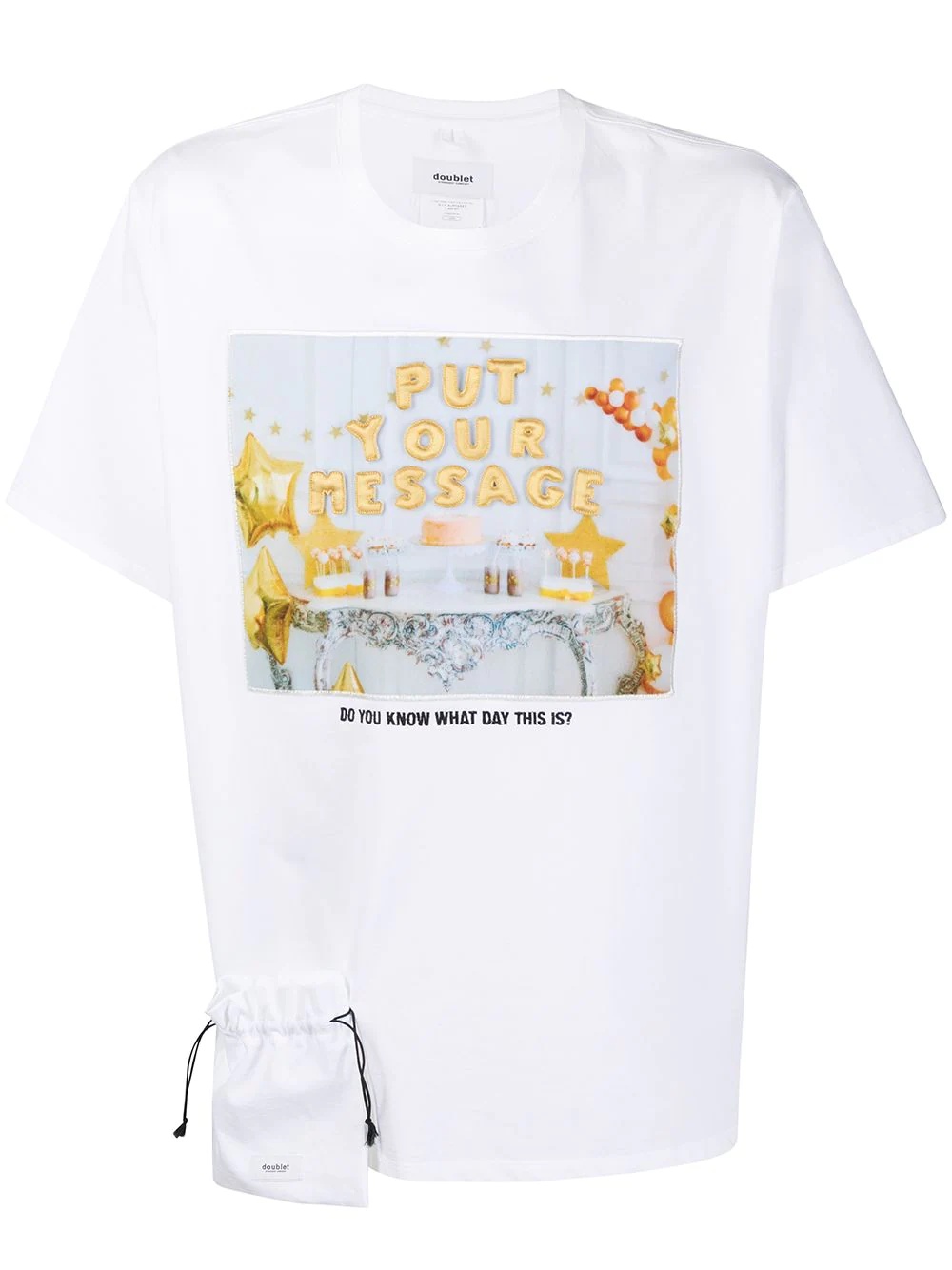 slogan print T-shirt - 1