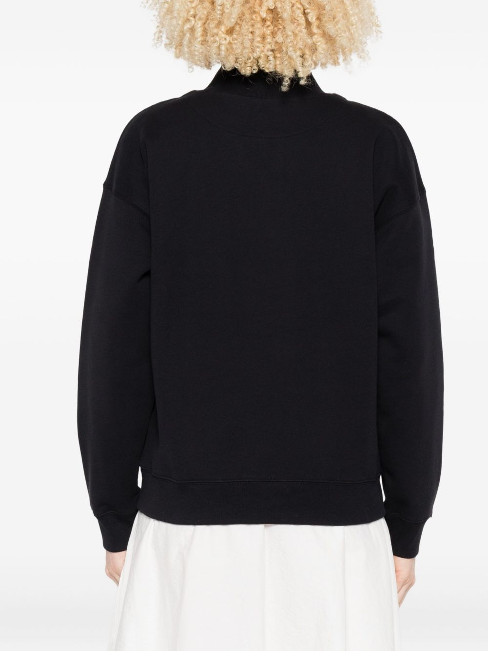 embroidered-logo sweatshirt - 4