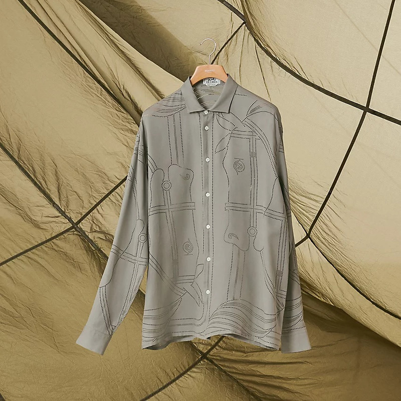 Boxy fit shirt with capri collar 4