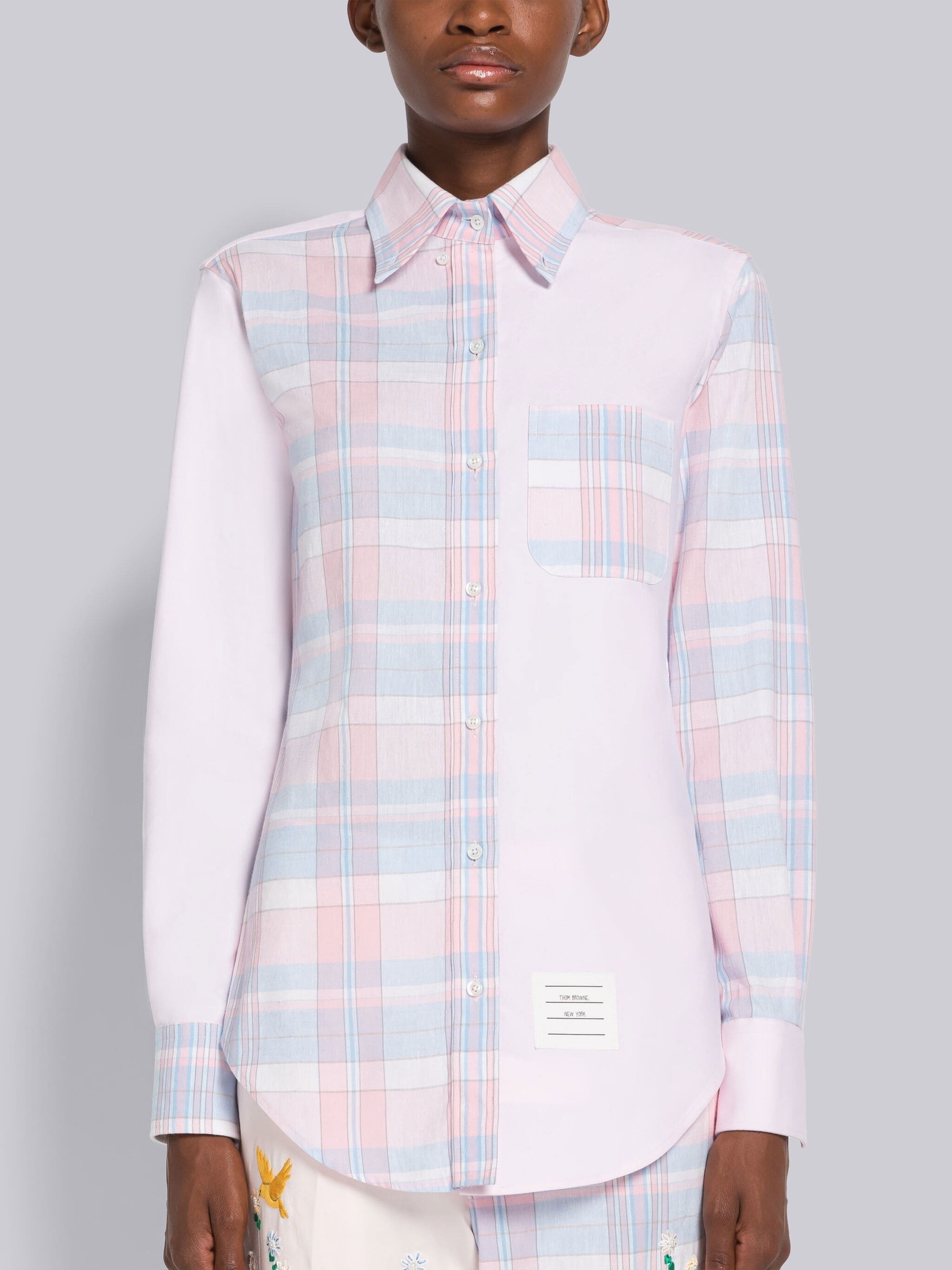 Fun-Mix Madras Oxford Point Collar Shirt - 3