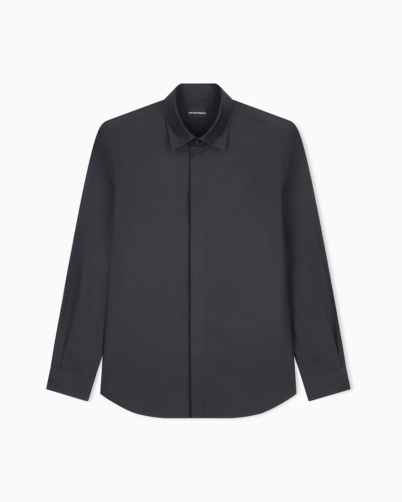 REGULAR FIT SHIRT IN COTTON JACQUARD - 1