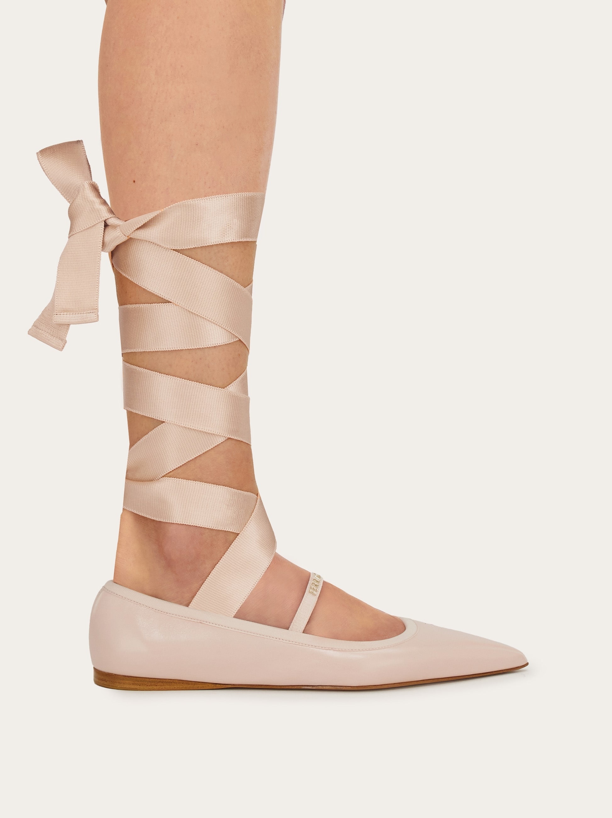 Ballet flat with ankle ribbon - 3
