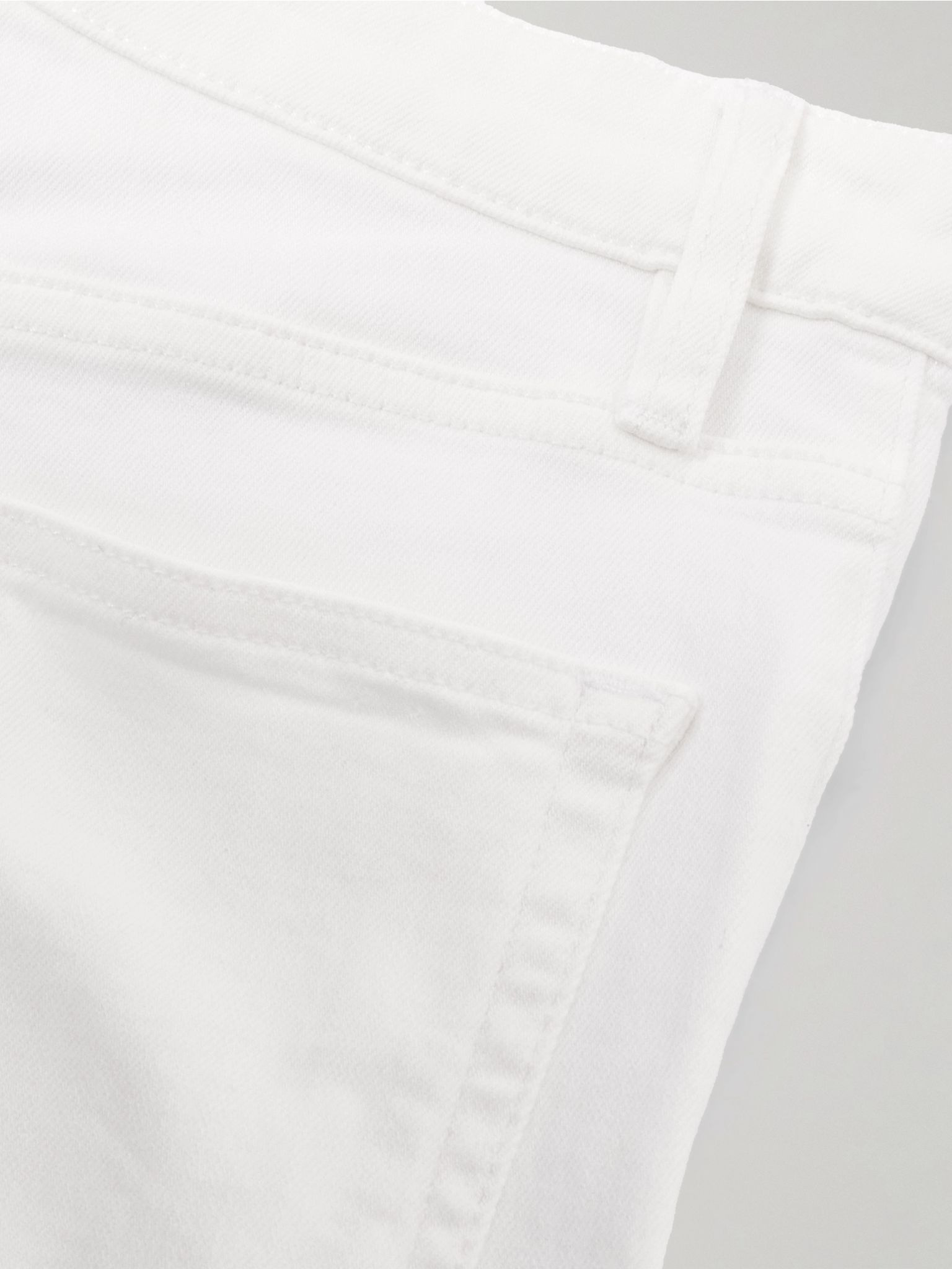 Reboot Crop stretch high-rise flared recycled jeans White - 6